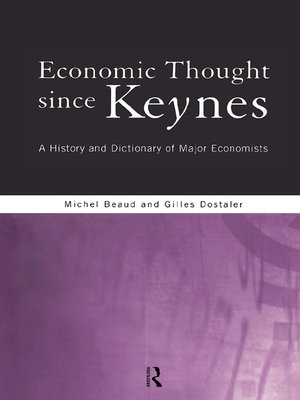 cover image of Economic Thought Since Keynes